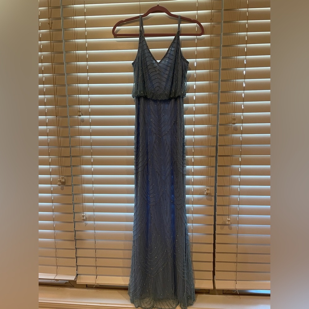 Baby blue formal dress
